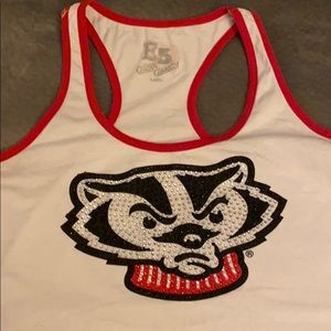 WI Badgers tank with bling
